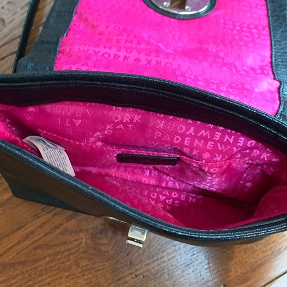 Kate Spade Astor Court Naomi Quilted Crossbody Bag Shimmer Black Chain Small - Picture 10 of 14